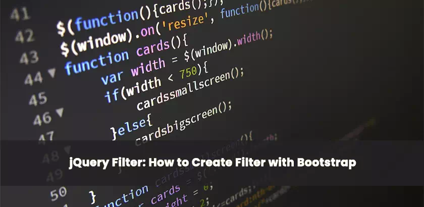jQuery Filter: How to Create Filter with Bootstrap