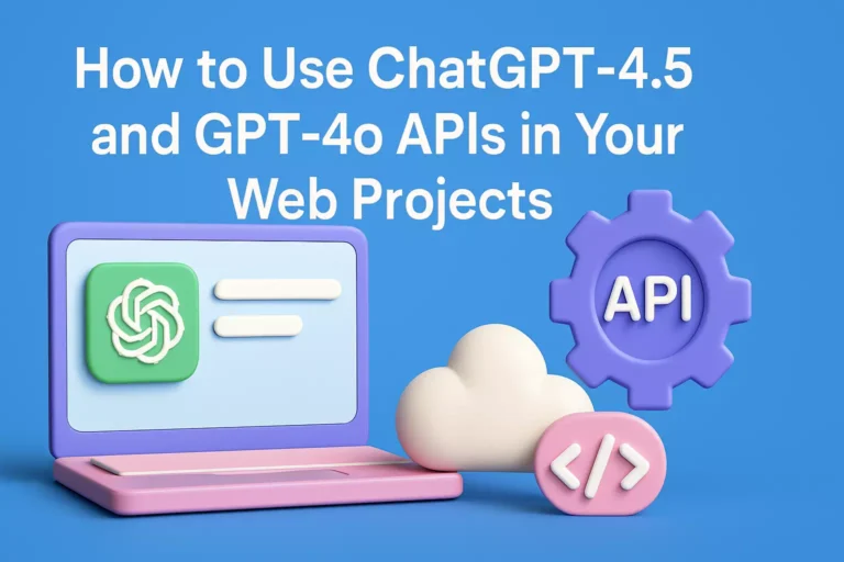 How to Use ChatGPT in Web Projects