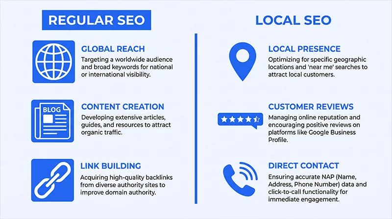 Local SEO vs Regular SEO — Understanding the Difference